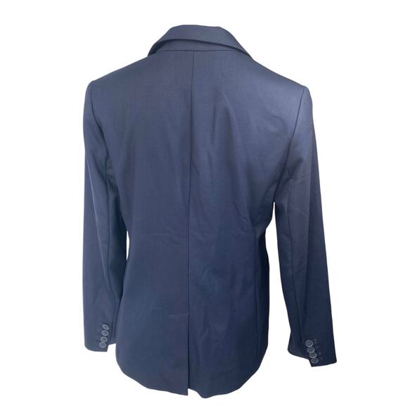 Gap Women's Navy Blue Long Sleeve One Button Blazer Coat Suit Jacket Size 10 - Picture 2 of 4
